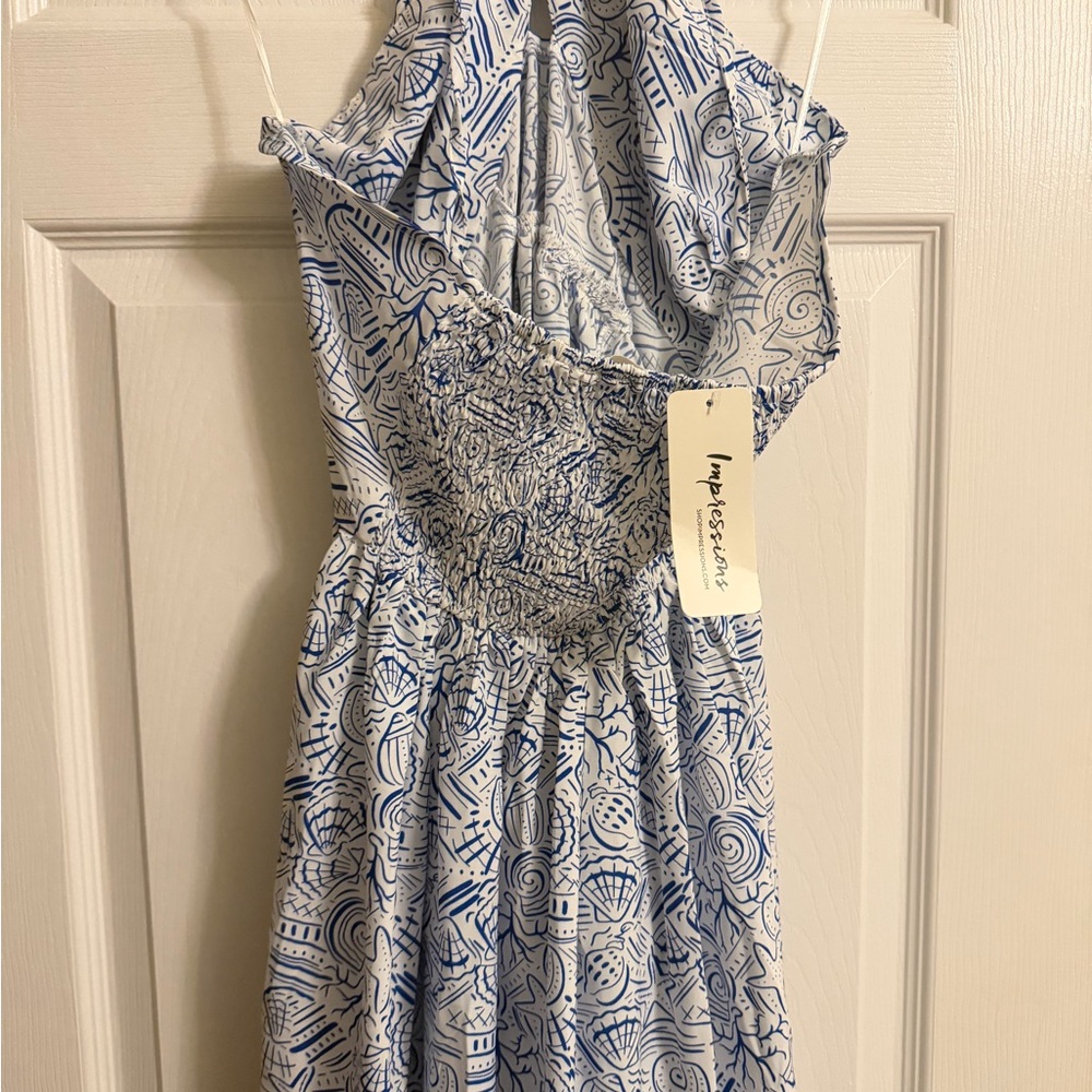 IMPRESSIONS MAXI HALTER
DRESS - Picture 4 of 6